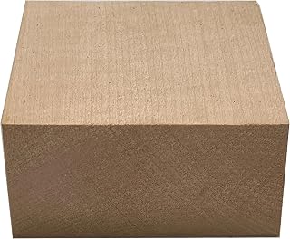 Exotic Wood Zone's Flame Curly Hard Maple Bowl Wood Blanks | Turning Wood Blanks | 2" x 4" x 4" | Kiln Dried | Wood Blocks | Hardwood Lathe Blanks