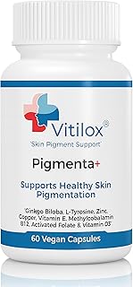 Vitilox Pigmenta+ Advanced, Skin Tone Support Supplement – 60 Tablets | 2 Months | Natural Vitiligo Skin Pigmentation Promotion | Reduce White Body Spots