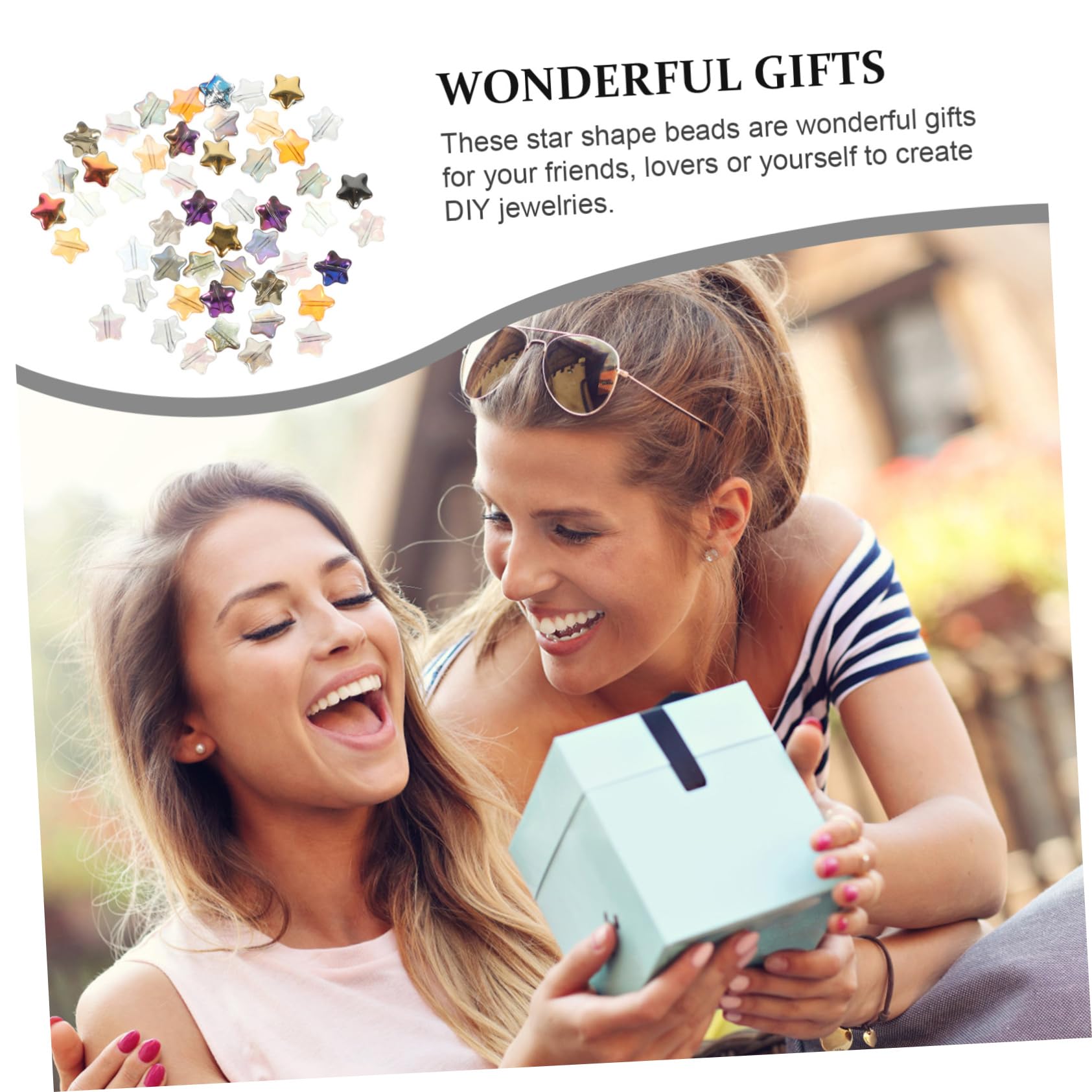 LALAFINA 800stücke Glasperlen Sternform Für Schmuck Für Armbänder Halsketten Und Kreative Bastelprojekte Langlebig Und Farbenfroh Geschenkidee Für Bastelfans