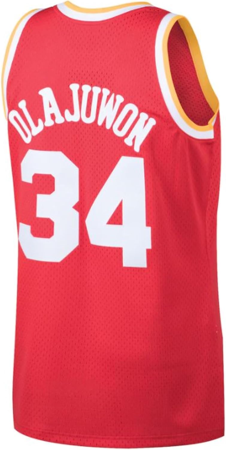 Men's Houston Rockets Mitchell & Ness HWC Hakeem Olajuwon Swingman Jersey