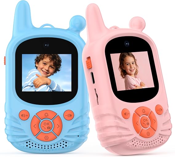 LELESUN Duo de Talkies-Walkies Vidéo HD Portables Double Caméra