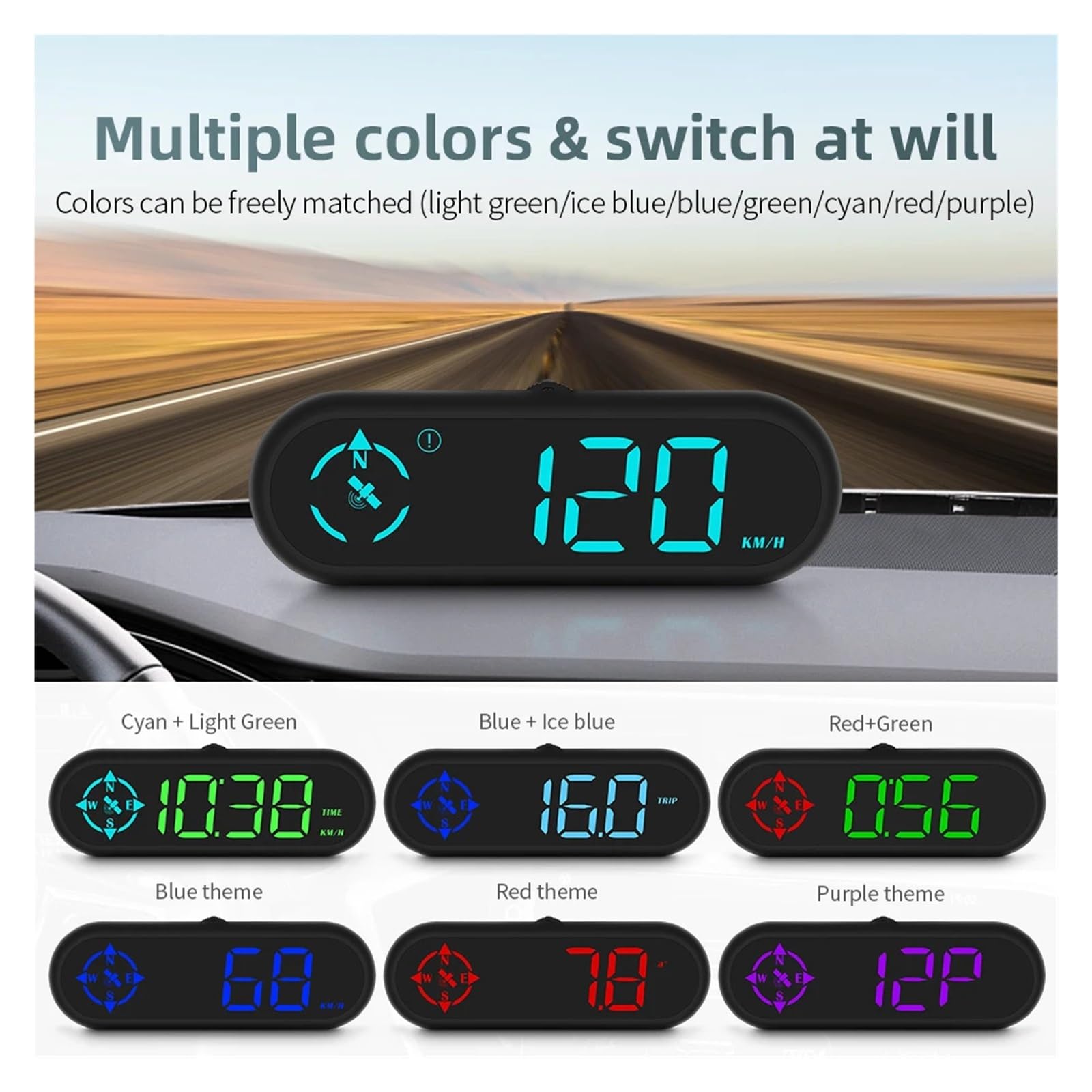 G9 Auto GPS Head Up Display Elektronika Samochodowa Wyświetlacz Projektora HUD Cyfrowy Prędkościomierz Samochodowy Akcesoria Do Wszystkich Samochodów łAtwy W MontażU