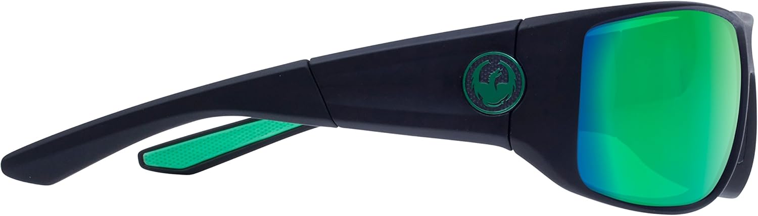 Dragon WatermanX Sunglasses - Matte Black Frame with Green Ionized Lens