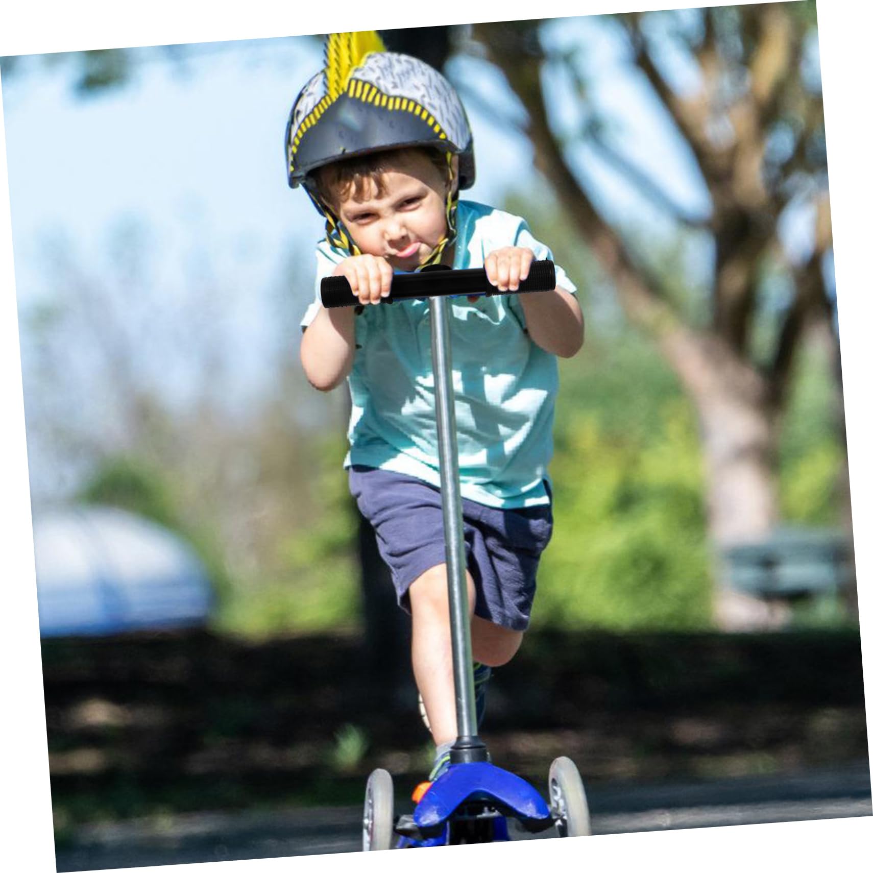Mipcase 5 Pièces Poignée de sécurité Enfant réglable pour Trottinette électrique Poignée de sécurité réglable Barre de Remplacement Scooter poignées trotinette Electrique Acier Inoxydable