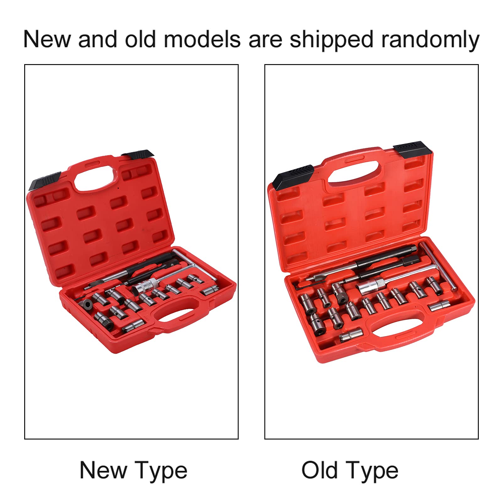 Set Professionale di 17 Utensili per Alesatori Facciali, Kit Taglierine per Sedi Iniettori Auto, Strumenti di Manutenzione Universali