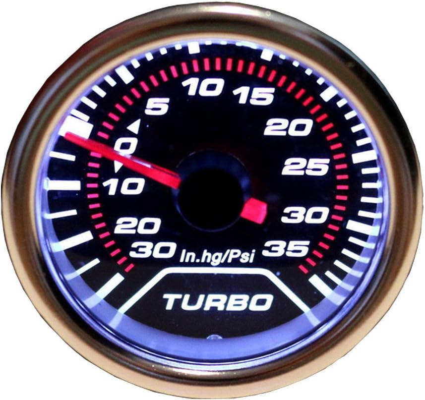 Etopars Car Motor Universal Smoke Tint Tint Len 2" 52mm Psi Turbo Indicator Boost Bar Gauge Meter