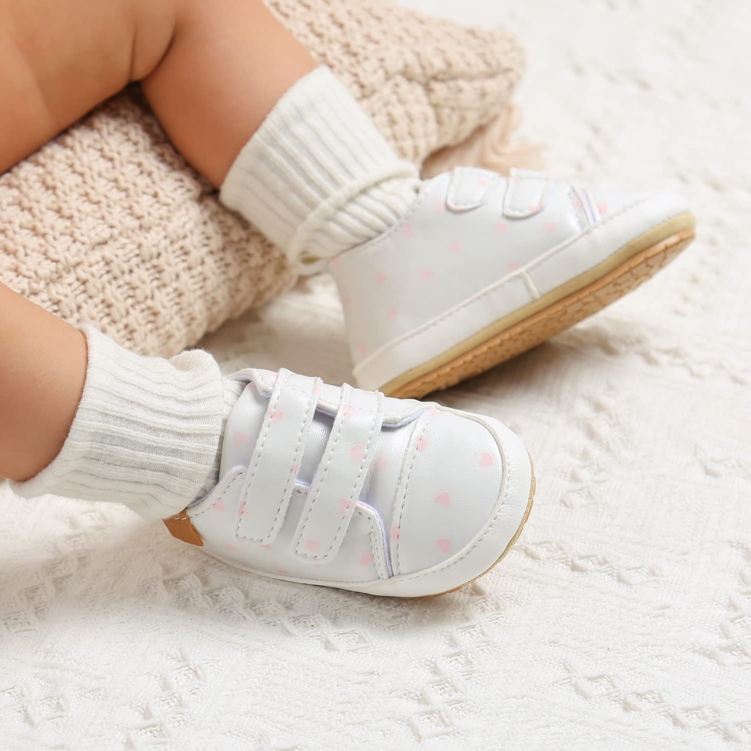 RVROVIC Neonati Ragazze Sneakers Antiscivolo Oxford Mocassino Appartamenti Infantile Bambino PU Pelle Suola Morbida Scarpe Del Bambino