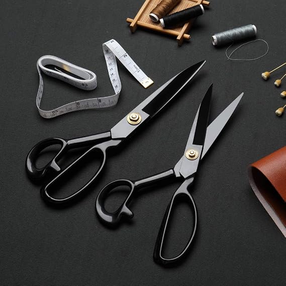 Professional Tailor Scissors,Sewing Scissors 9 Inch+Free Thread Snips - Fabric Shears Sharp Tailor Dressmaker