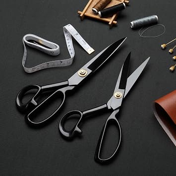 Professional Tailor Scissors,Sewing Scissors 9 Inch+Free Thread Snips - Fabric Shears Sharp Tailor Dressmaker