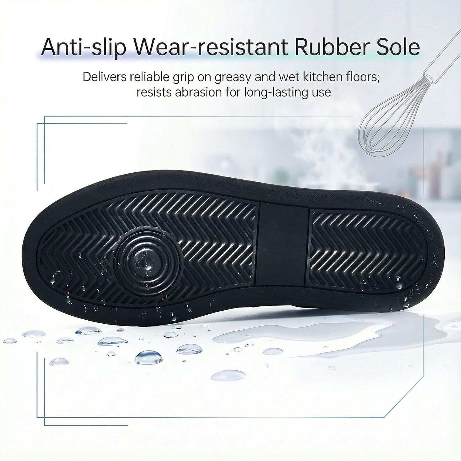 Womens Non Slip Work Shoes Waterproof for Nurse Restaurant Kitchen