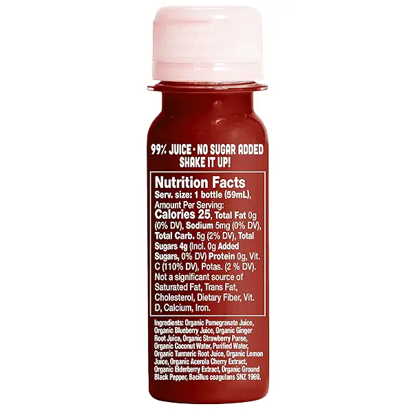 Vive Organic Immune Support Elderberry Shot, Cold-Pressed Turmeric & Ginger, Gluten Free, Vegan, Immunity Boost Elderberry, 2 Fl Oz (Pack of 12) 8