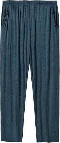MoFiz Pijama de punto modal para hombre, pantalones de pijamaropa de dormir