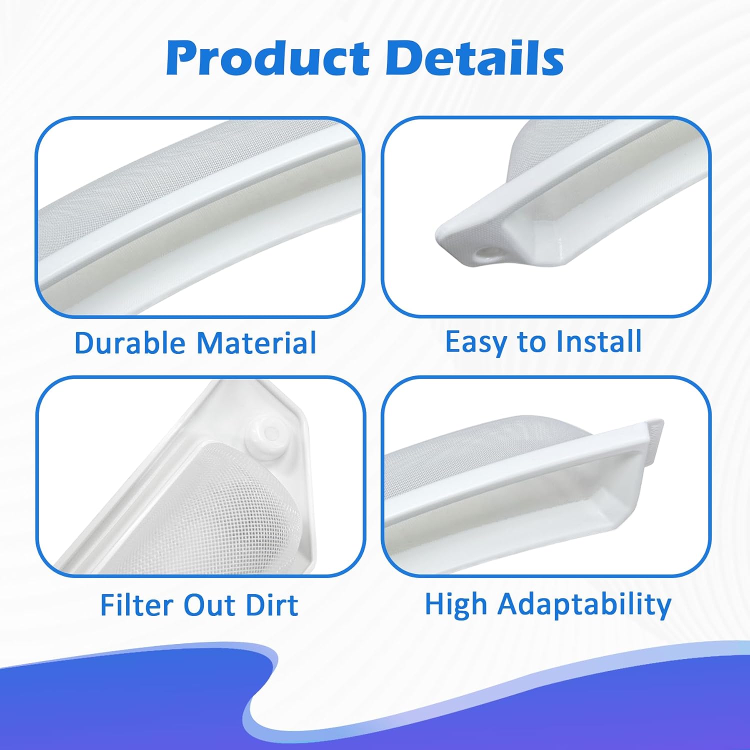 503980W Dryer Lint Filter, Compatible with Speed Queen Amana Alliance Laundry Systems, Replaces AP6329015 PD00042786 TU21443 D503980W 503980, Mesh Vent Screen