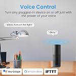 GHome Smart Mini Prise Wi-Fi, Smart Accueil Wi-Fi Outlet Compatible avec Alexa, Google Home & IFTTT, Pas de Hub requis, UL Certifié, 2.4G WiFi Seulement, 1 Nombre (paquet de 1), blanc