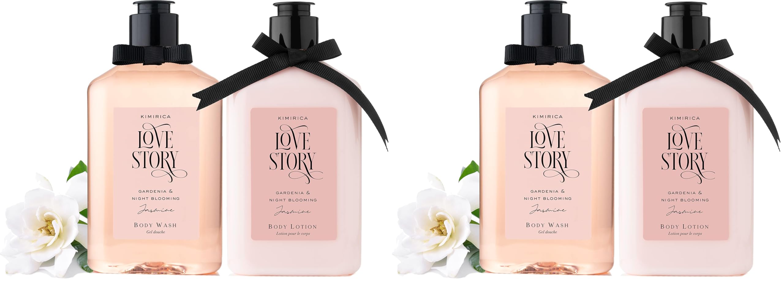 Kimirica Love Story Gardenia and Night Blooming Jasmine Shower Gel and Moisturizing Summer Body Lotion Duo,(270ml | 270ml), 100% Vegan and Paraben Free with Goodness of White Tea Extract, Aloe Vera and Vitamin E-image-25