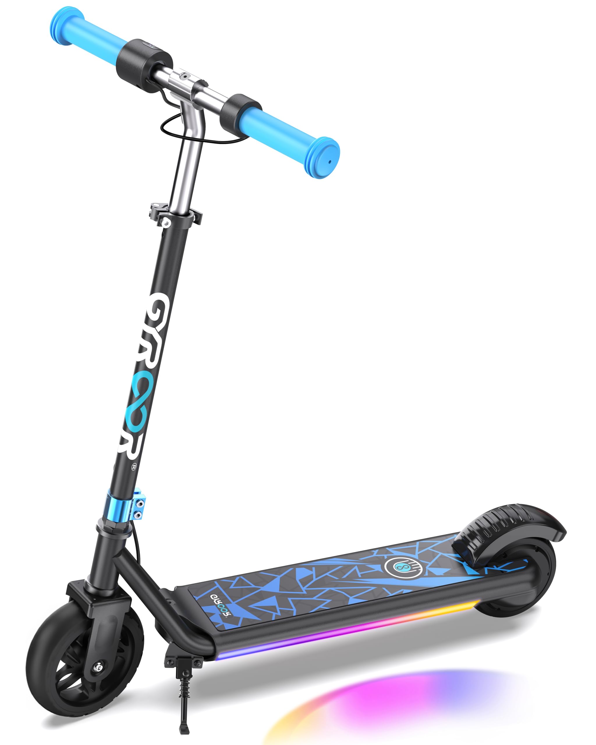 Gyroor H30 Max Electric Scooter for Kids LED Dispaly 150W Powerful Motor Dual Brake System Adjustable Height and