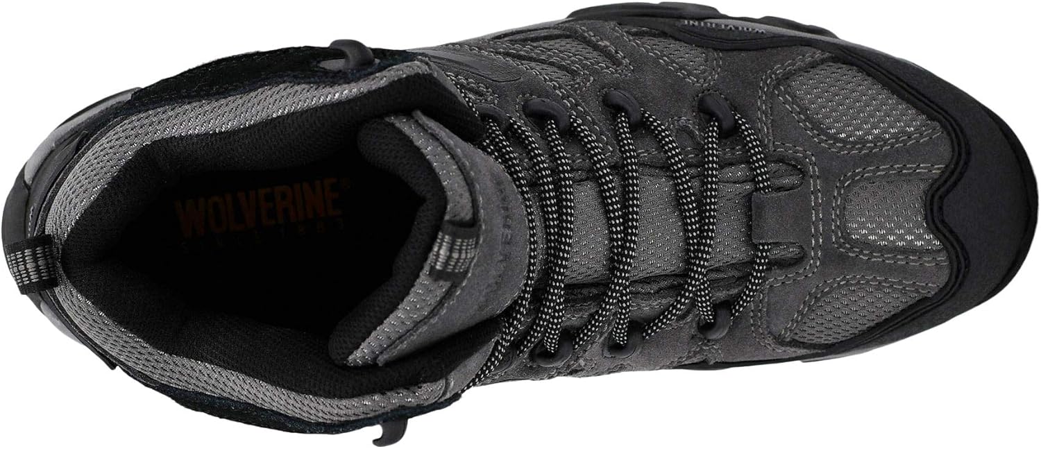 Wolverine Mens Wilderness Hiking Boot 9 Charcoal