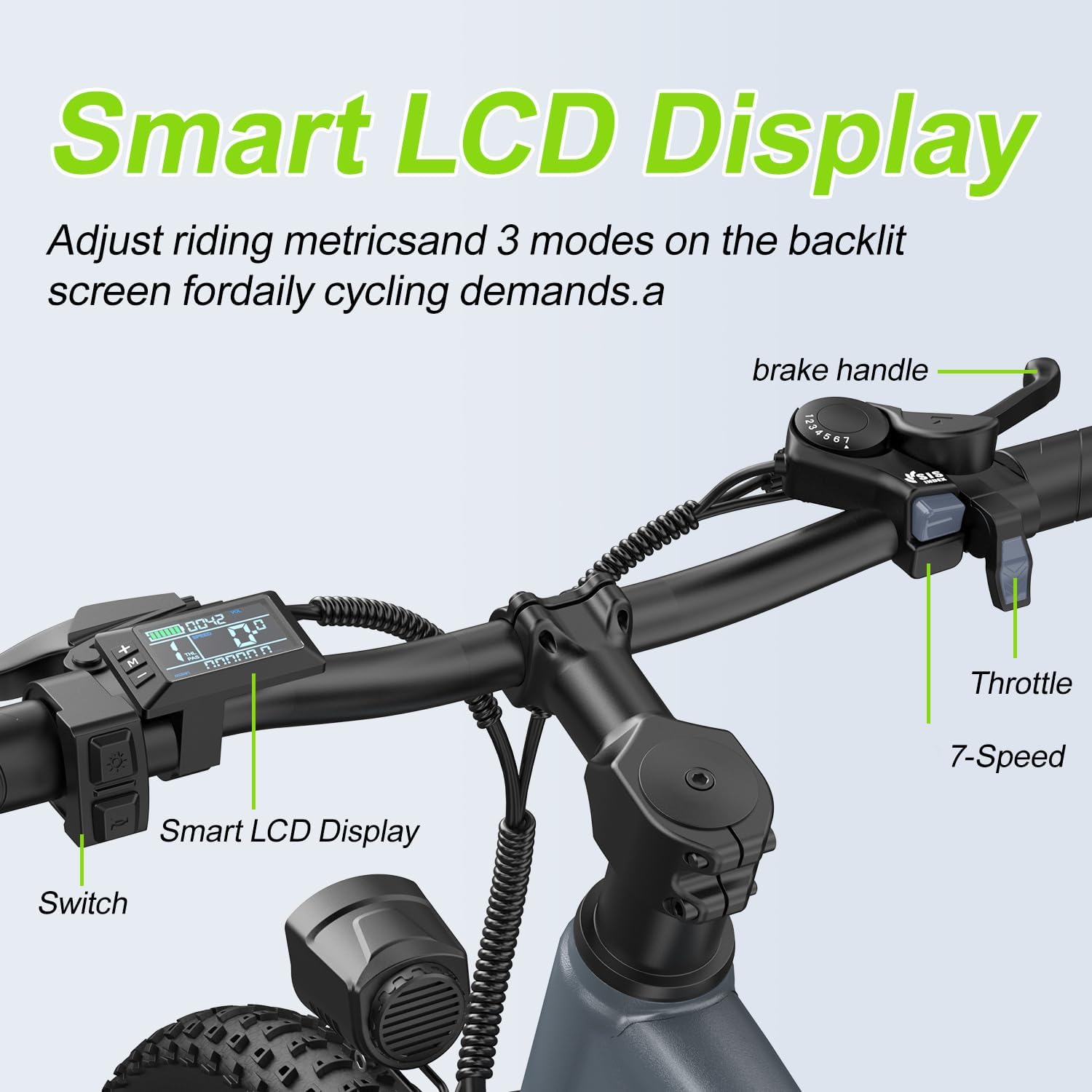 Electric Bike for Adults, 24" 26" Electric Bicycle with 1000W Peak Motor, 2026 Upgrade Full Suspension Mountain Ebike 48V 13Ah Battery 30-40Miles 20-25MPH Commuting e Bike