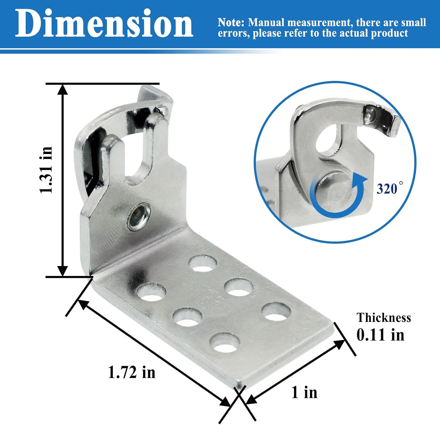 2Pcs 2334 Morse Cable Bracket for Automotive Cable Installation, Weld-on Carburetor Linkage Plate