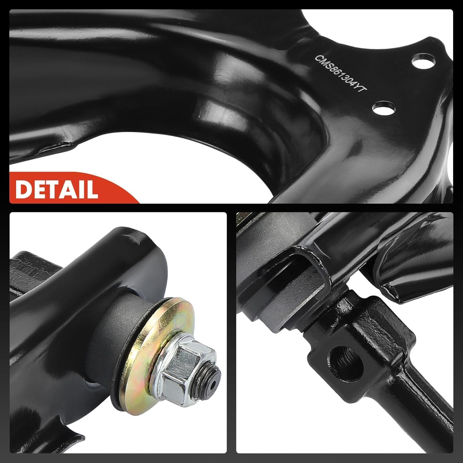 A-Premium 2 x Front Upper Control Arm, with Bushing, Compatible with Toyota Pickup 1989-1995, T100 1993-1998, RWD Only