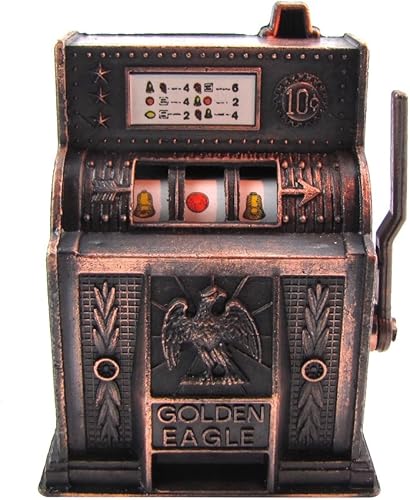 Treasure Gurus Die Cast Sacapuntas de lápiz de máquina tragamonedas