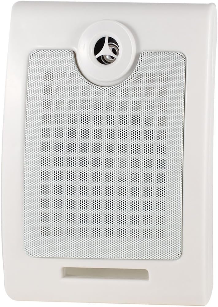 Indoor White Plastic Shell Wall Surface Mount Speaker Box 3-5W 8Ohm (id: c97 c24 c98 9c2 f6f
