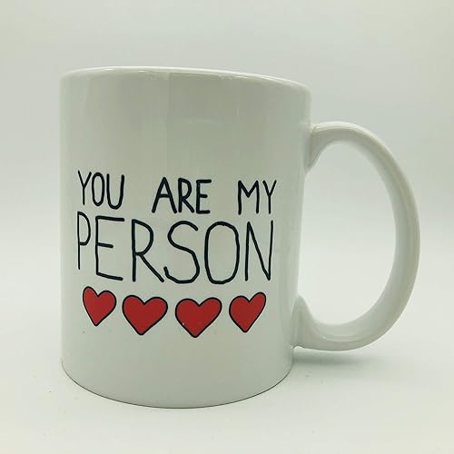 Miniatura 2 de Taza de café A003 You Are My Person, taza de té, regalo para novio, regalo para novia, regalo divertido para un ser querido, taza de cerámica de 11