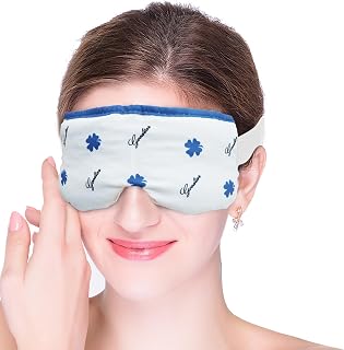 Goodtar Moist Heat Eye Compress Pad for Dry Eye, Microwave Warm Compress Eye Mask for Irritated Eyes and Eyelid Lumps and Bumps
