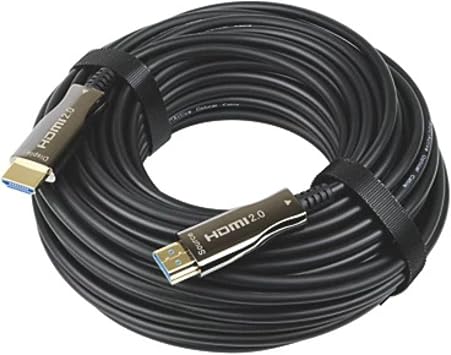 Labgear 20m Fibre Optic HDMI Cable, Active Optical 4K HDMI 2.0 Lead with Ethernet, High Speed 18Gbps, HDR, ARC, CEC Support, Lightweight Slim HDMI Cable for Long Distance Installations