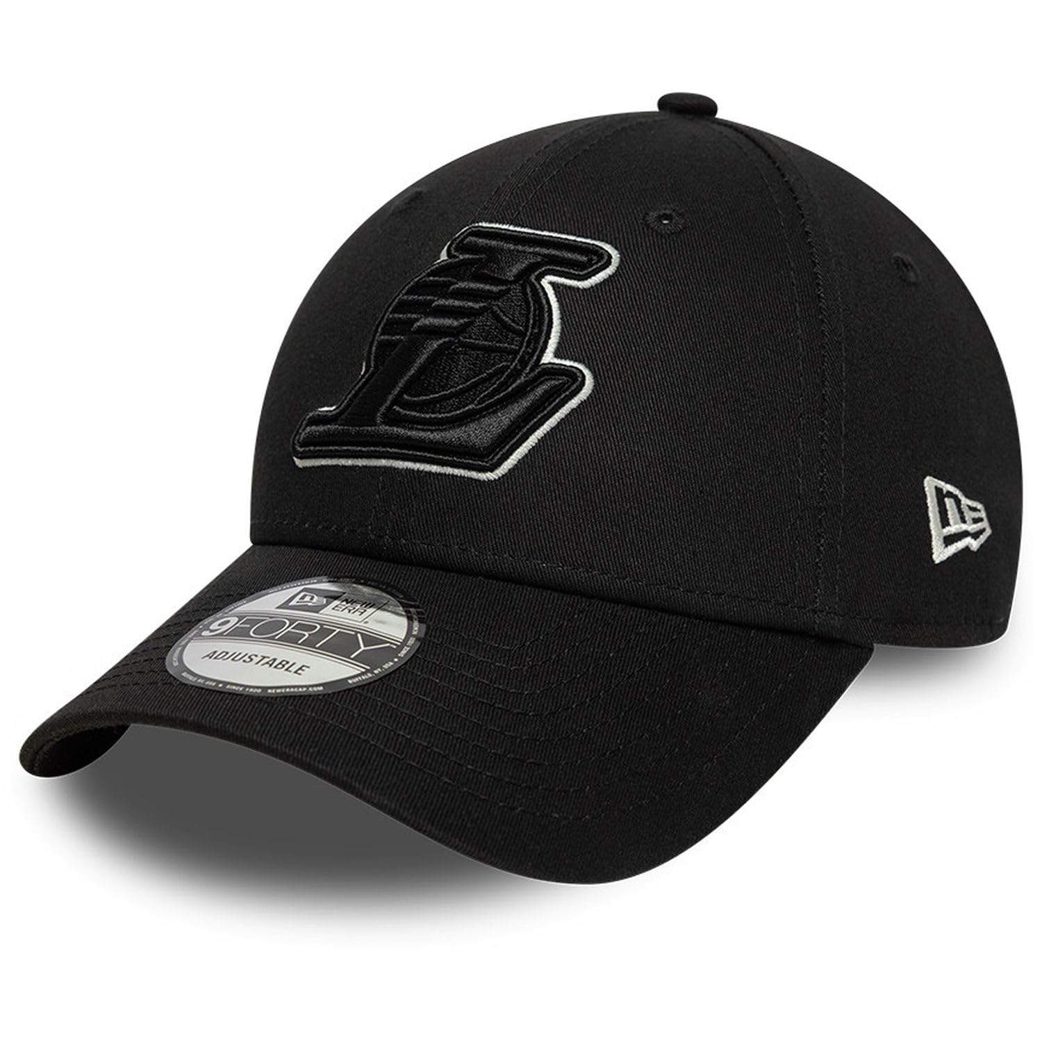 New Era Adult's 9Forty Outline NBA Los Angeles Lakers Baseball Cap Hat Black