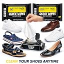 Shoe Cleaning Wipes (160 Wipes) Sneaker Cleaner Wipes for White Shoes | Quick Shoe Cleaner for Leather, Canvas & Sports Shoes | Portable Shoe Cleaner Wipes Pack of 2 × 80 gallery image