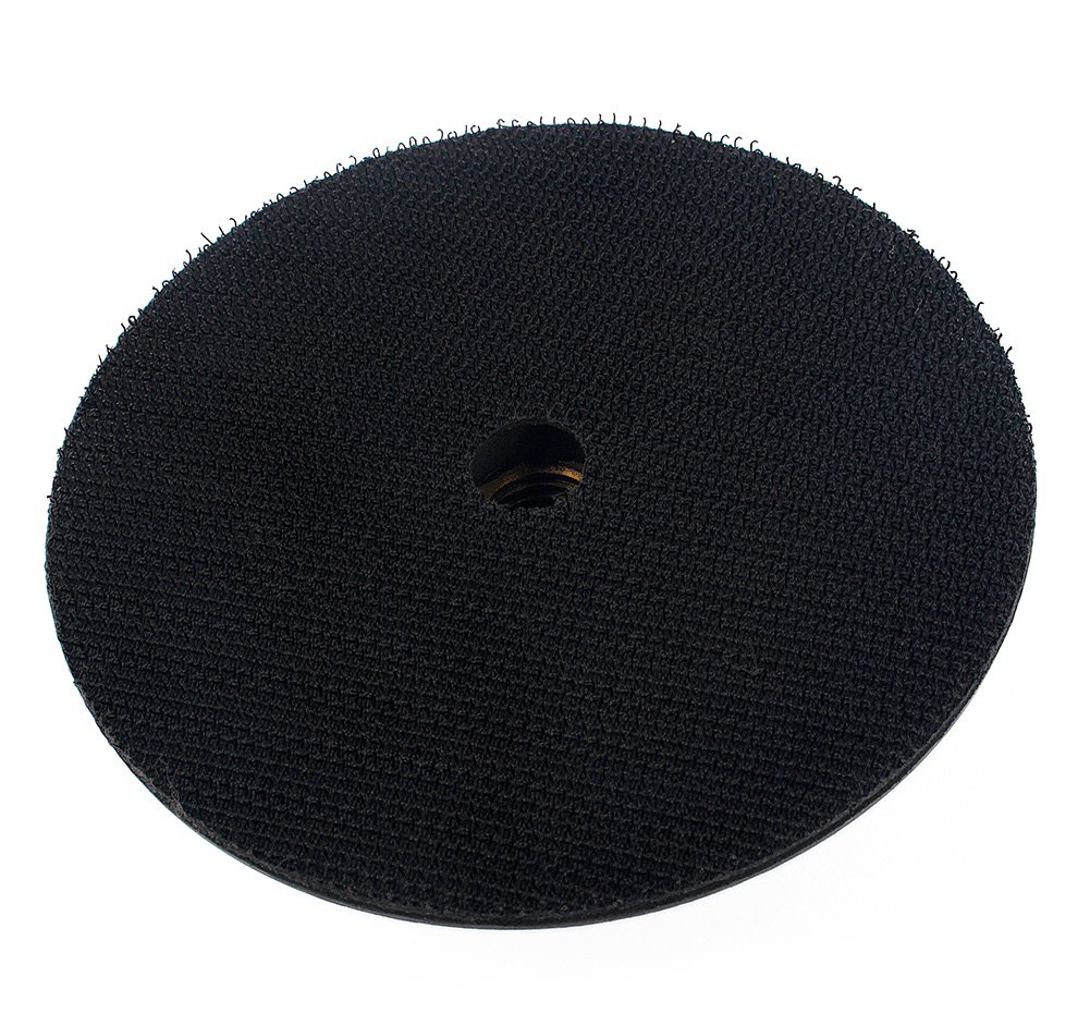 4 Inch Rubber Backer Pad/Hook and Loop Backing Pad with Arbor 5/8"-11 for Grinder