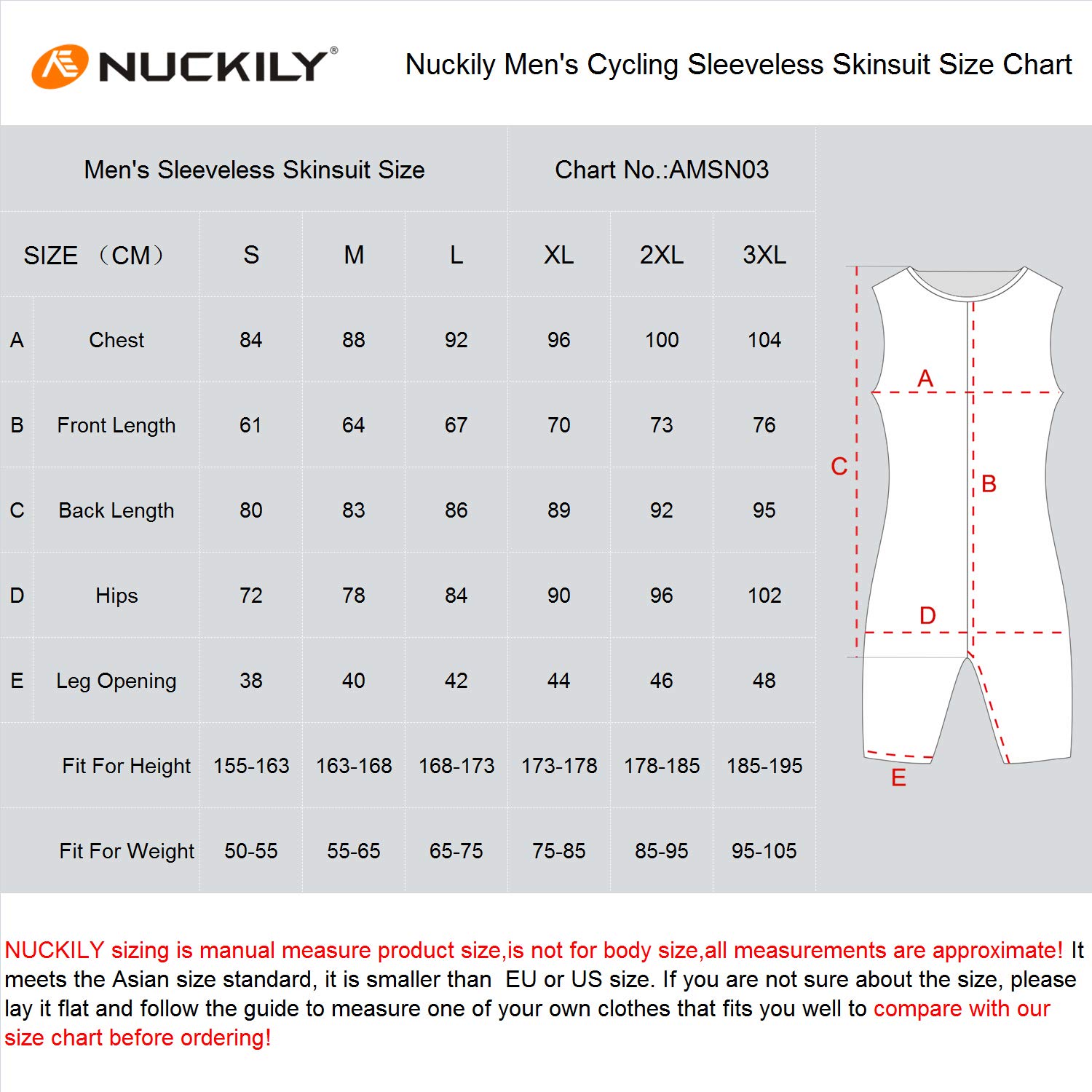 NUCKILY Summer Triathlon Suit Kurzarm-Radsportanzug für Herren