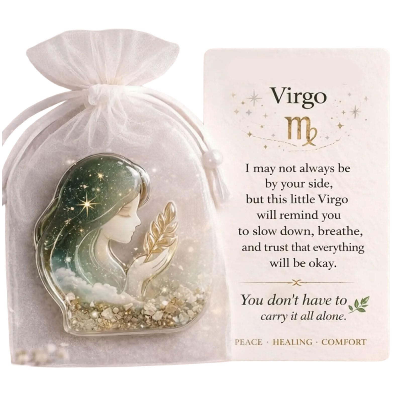 Osniyaw J Zodiacs Pocket Hug Tokens Diys Sentimental Gift For Encouragement, Anxiety Relief, Emotional Support, Inspirational Keepsakes, Inspirational Keepsakes, Inspirational Keepsakes
