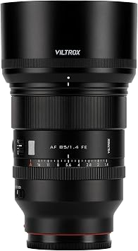 VILTROX 85mm f1.4 Pro FE Lens, AF 85mm f/1.4 FE for Sony E-Mount, Portrait Lens for Sony FE a7iv a7c ii a7rv a9iii zve1 fx3 ev-e10 ii a6700 a6600