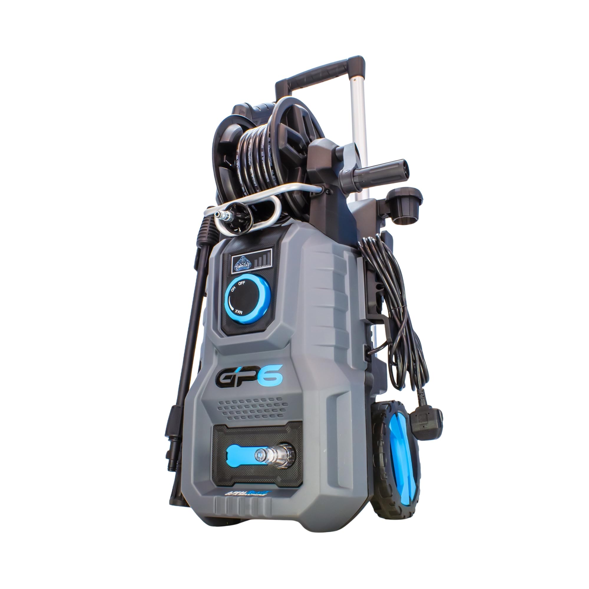Equip2clean Gorilla Power GP6 Electric Pressure Washer|160 Bar, 7LPM, 2000W Motor, 5m Hose, Corded, Ideal for Jet Wash, Car, Patio & Driveway Cleaning|High Pressure Washer for Home & Garden Use
