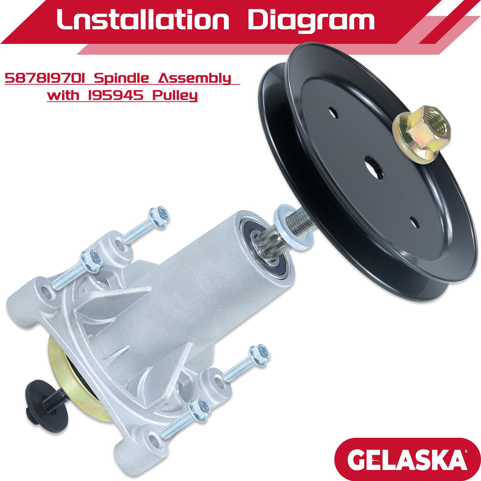 Craftsman 42 Inch Deck Spindle 587819701 Spindle Assembly Kit