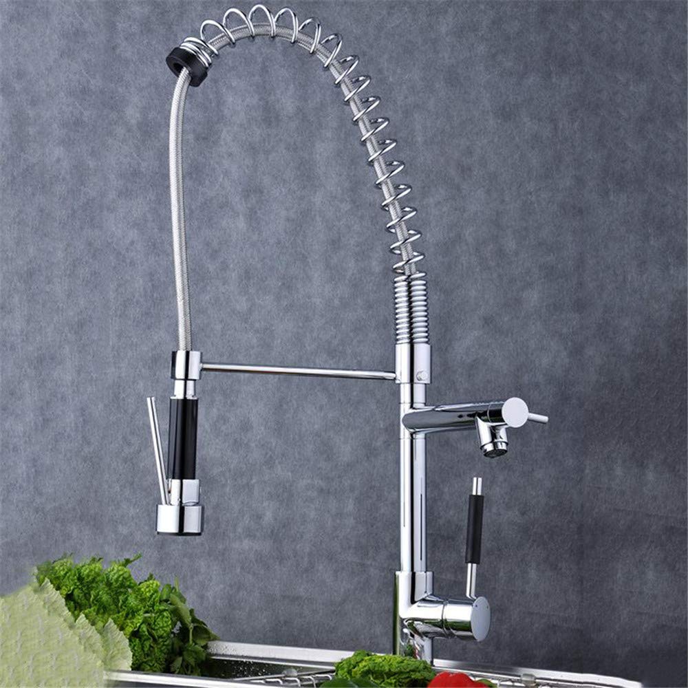 Robinet mitigeur d'eau chaude et froide rotatif de cuisine