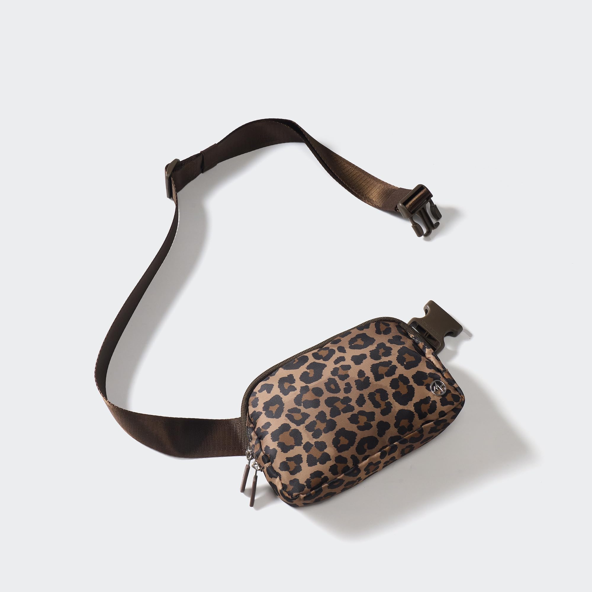 Pander Nylon Fanny Pack for Women, Two-Way Zipper Crossbody Bag view 2