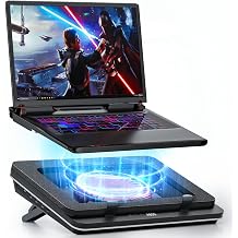 IETS GT600 Laptop Cooling Pad Equipped With Gigantic Turbo-Fan 5.5inch Diameter ,Sealed Foam for Rapid Cooling Gaming Laptop,14.1-19.3 inch Laptop Cooler With 3-Port USB Hub,Dust Filter GT600V1