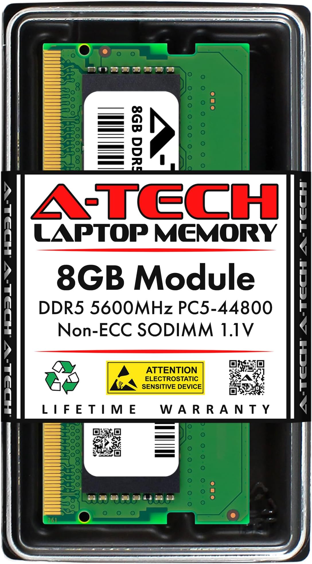 A-Tech 8GB RAM for Dell OptiPlex 7010 Micro Plus, 7020 Micro Plus, 7020 Micro | DDR5 5600MHz PC5-44800 SODIMM 1.1V 262-Pin Non-ECC SO-DIMM Memory Upgrade