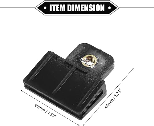 Miniatura 6 de 2 clips de retención de canal de vidrio para puerta de ventana, 1.73 x 1.57 x 0.51 pulgadas, clip de marco universal para automóvil, camión,