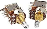 Vista 4 de 2 macetas Yootones A500K Push Pull para guitarra, potenciómetros cónicos de audio, eje dividido de cobre largo, compatible con accesorios de guitarra