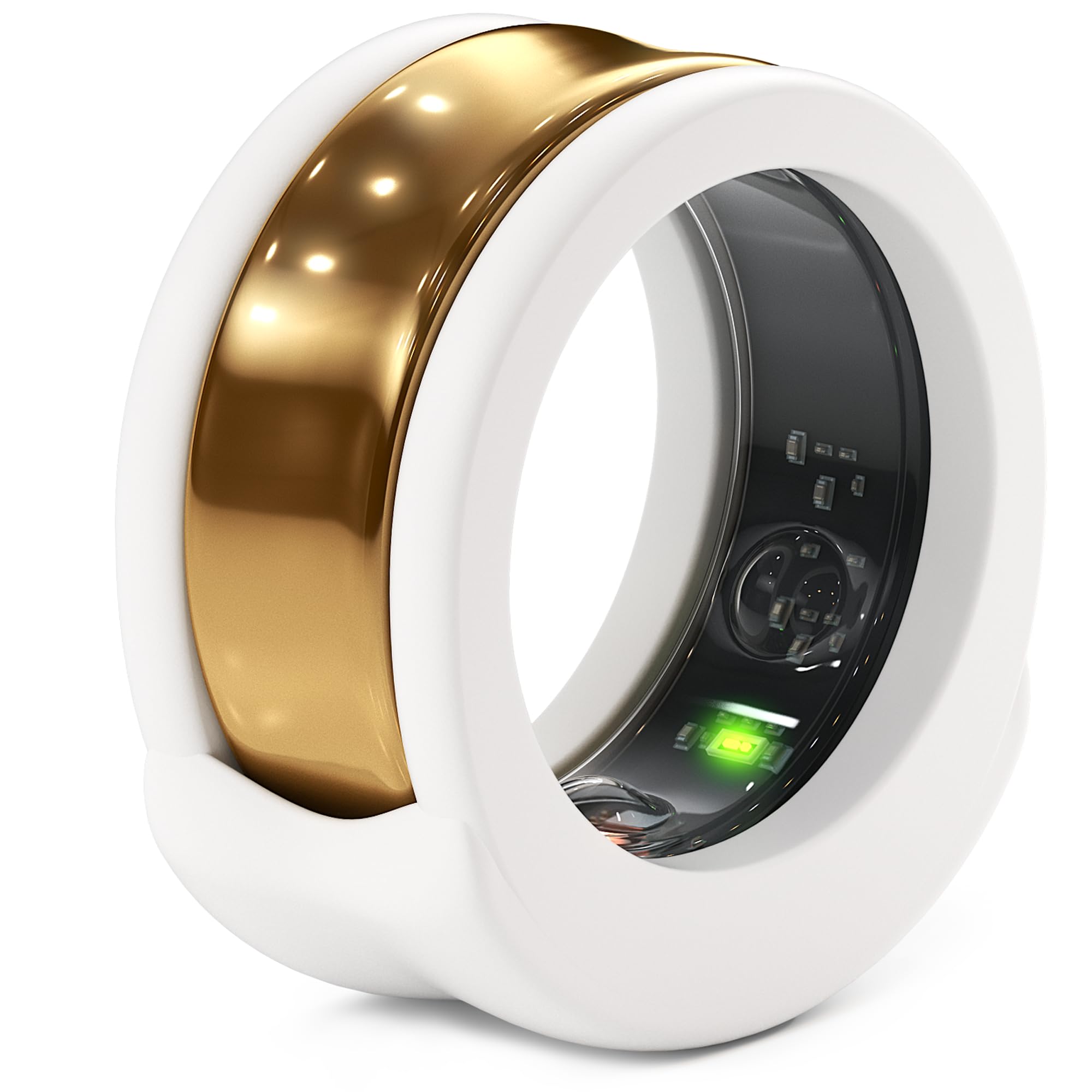 RinfitRinfit Smart Ring Protector - Silicone Ring Enhancer for Active Lifestyle and Gym - SportFit U.S. Design Patent - White, Size 13