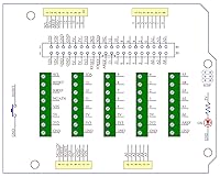 Vista 6 de Electronics-Salon Módulo Breakout de Bloque de Terminales de Tornillo Arduino, para Arduino UNO R3.