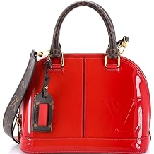 Pre-Loved Alma Handbag Vernis with Monogram Canvas BB, Red