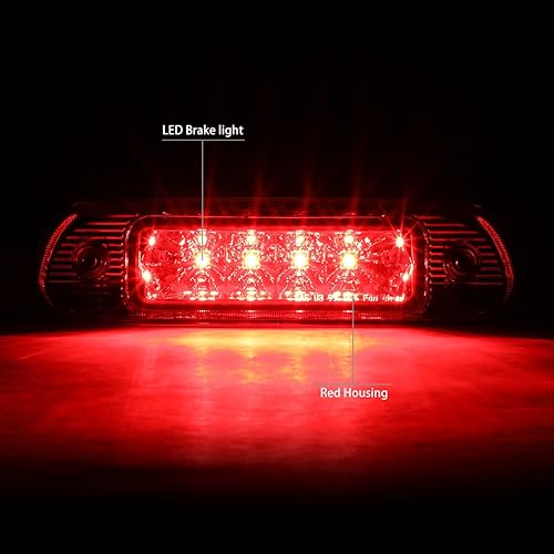 Miniatura 7 de DNA MOTORING 3BL-JGC99-LED-BK-SM - Luz de freno LED de tercera cola de carcasa negra compatible con Jeep Grand Cherokee 99-04