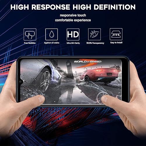 Miniatura 3 de Orzero - Protector de pantalla compatible con Cricket Icon 3, vidrio templado 2.5D, bordes de arco 9 de dureza HD, sin burbujas (reemplazo de por