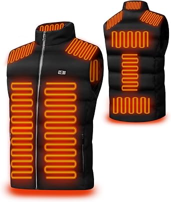 Heated Vest for Men Women, Lightweight Heated Jacket with Adjustable TemperatureBattery Pack Not Included