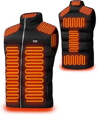 Heated Vest for Men and Women, Lightweight with Adjustable Temperature